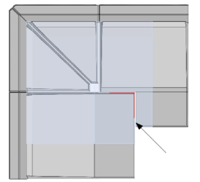 CLF12GS Zweiteilige Ecke