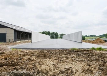 Sleufsilowanden, Silo Couloir, Murs de Soutènement, L-Steine, CBS Beton, Landbouw, Sleufsilo